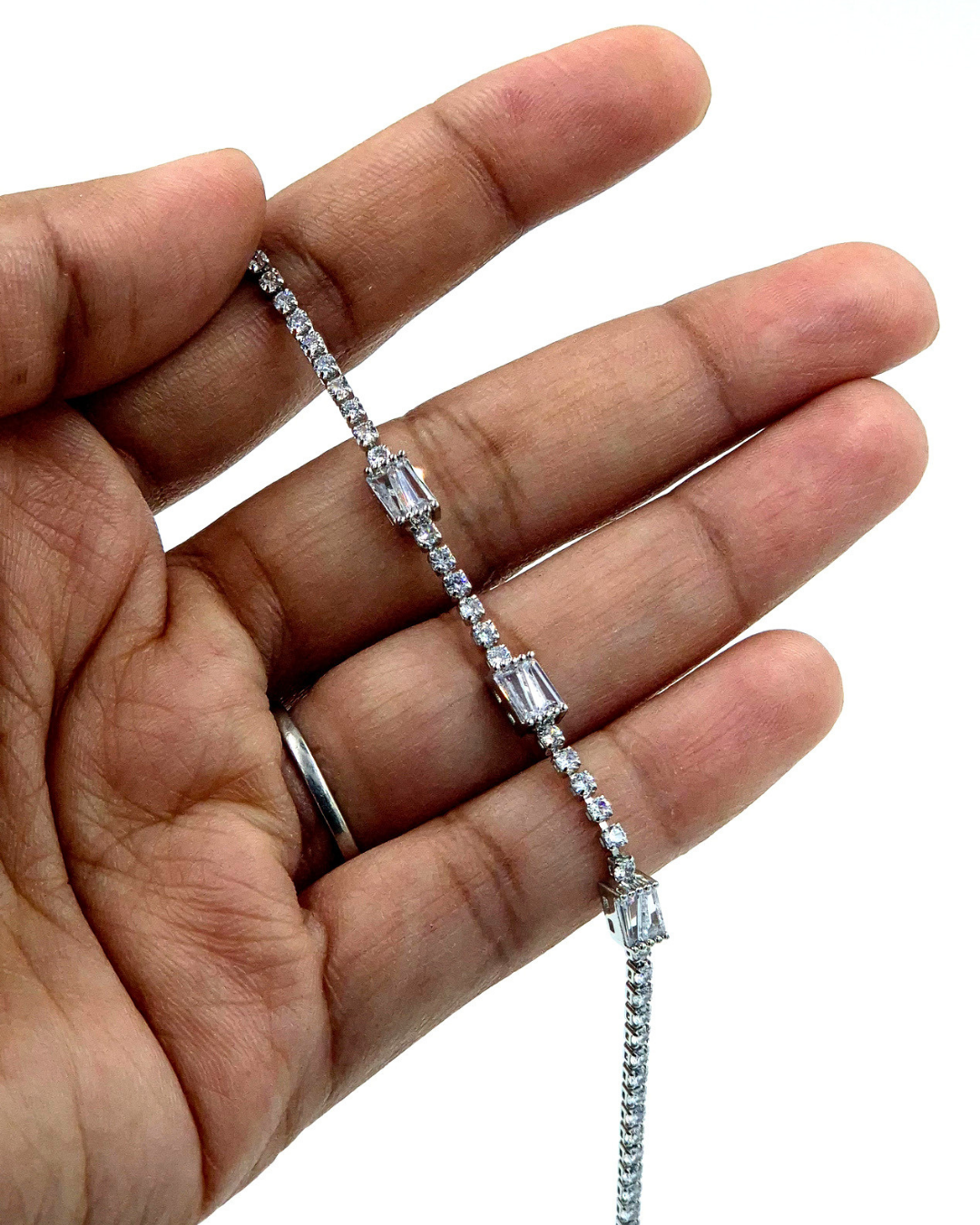 Trio Stone White Bracelet