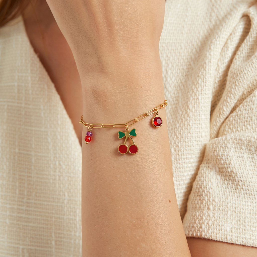 Red Cherry Bow 