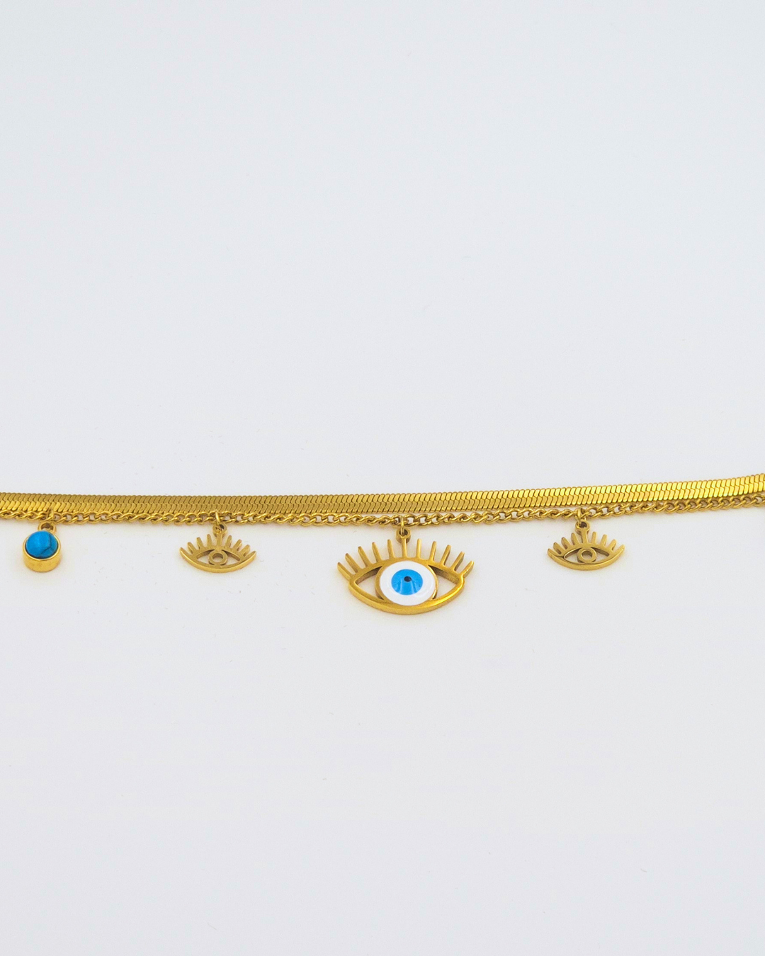 Evil Eye Duo Chain Bracelet