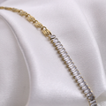 Golden Arc Tennis Bracelet