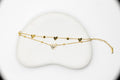 Minimal Heart Double Chain Bracelet