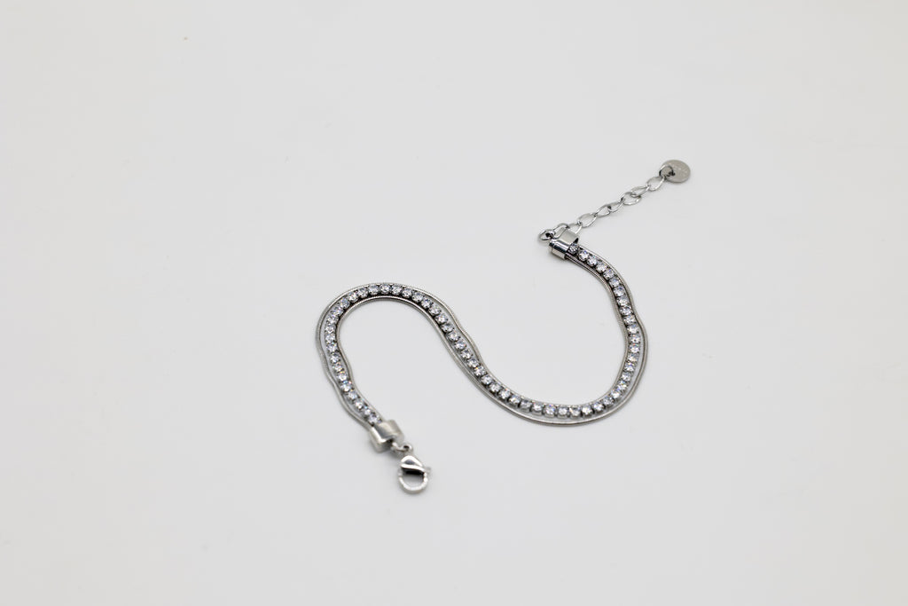 White Duo Chain Bracelet