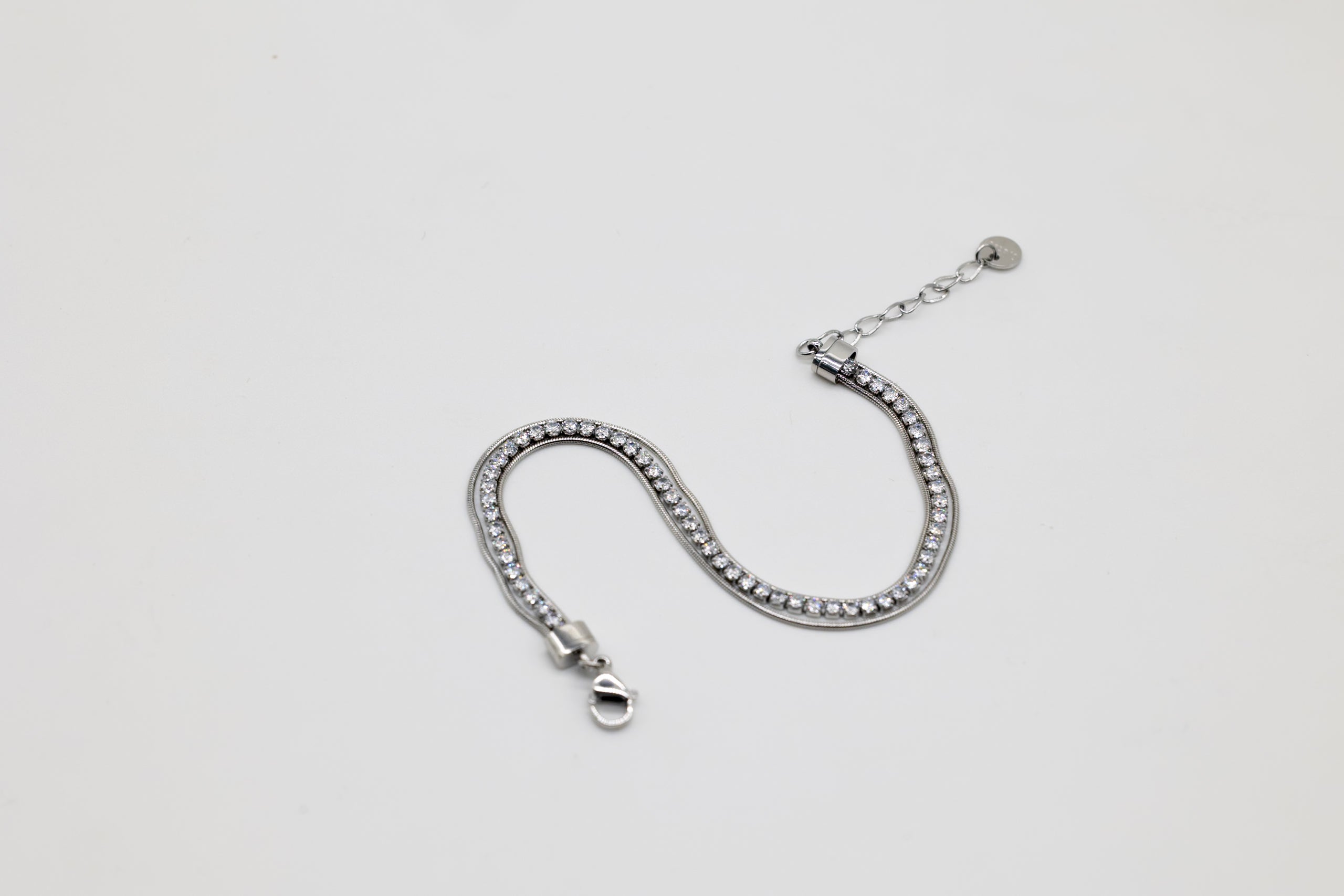White Duo Chain Bracelet