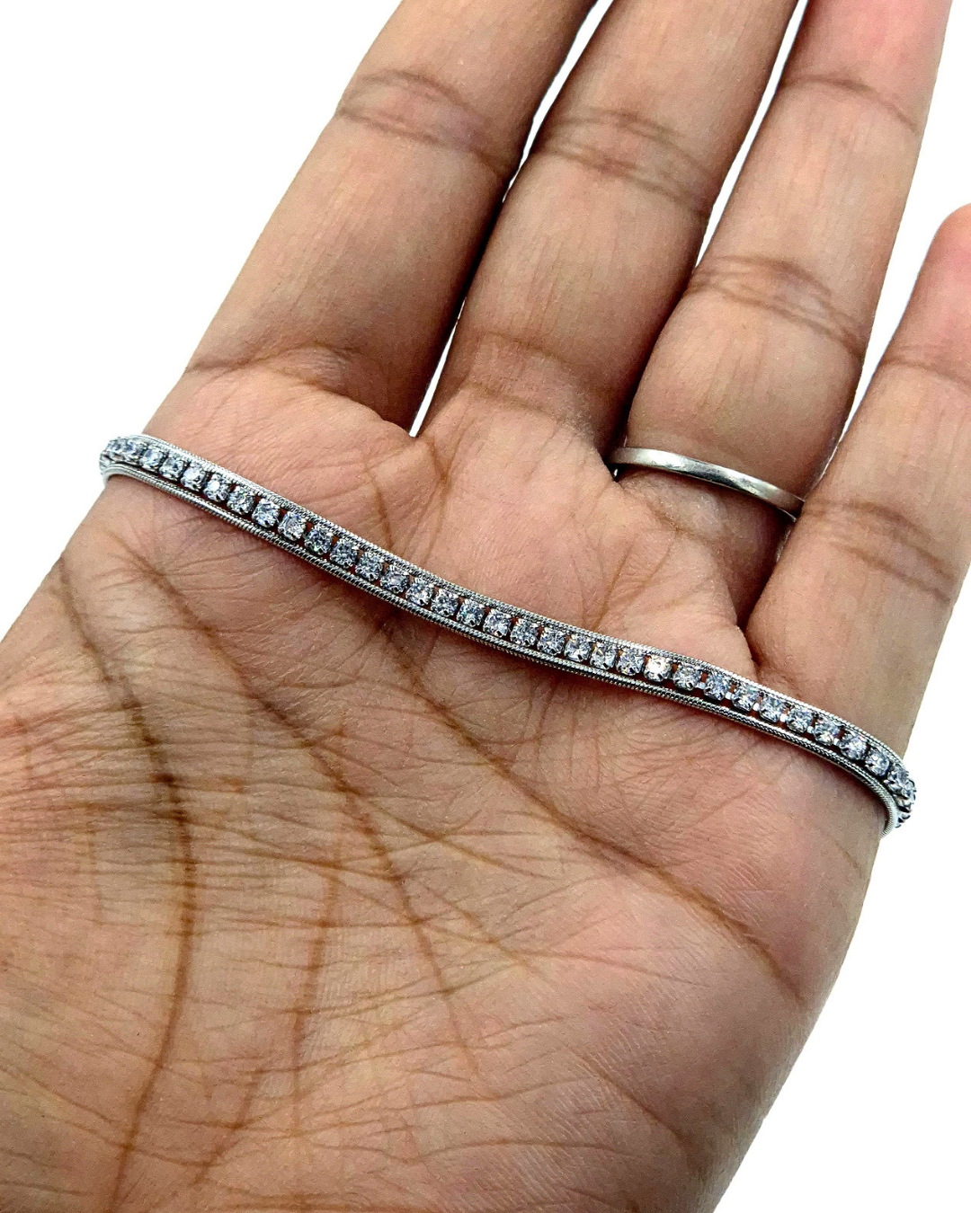 White Duo Chain Bracelet