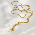 Pearl Dainty Adjustable Necklace
