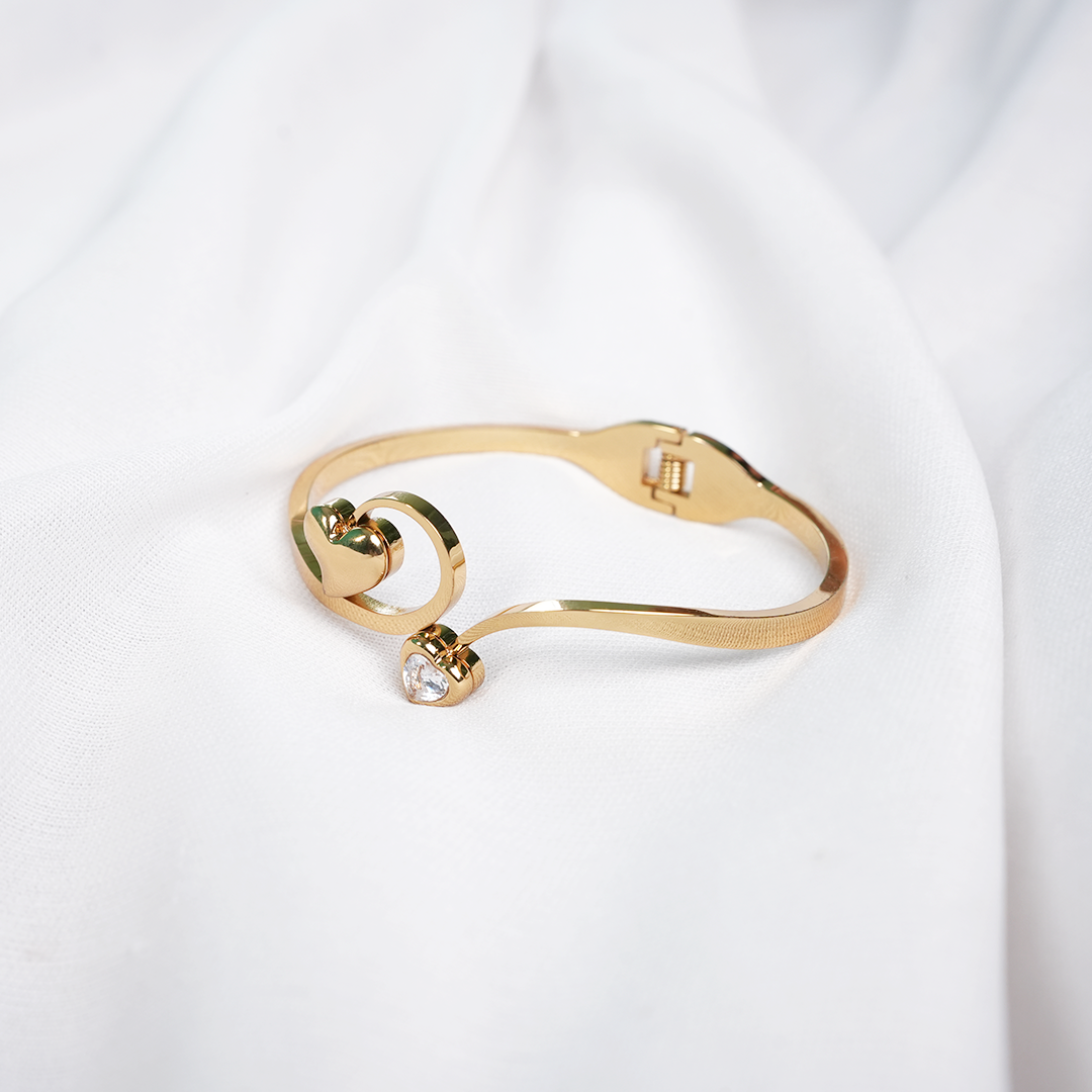 Twin Heart Glow Cuff