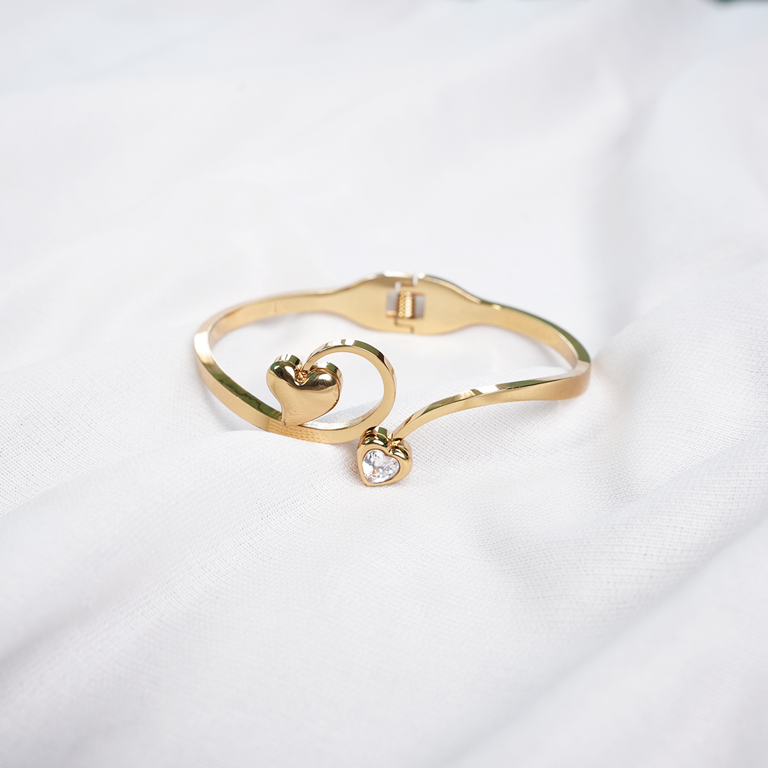 Twin Heart Glow Cuff