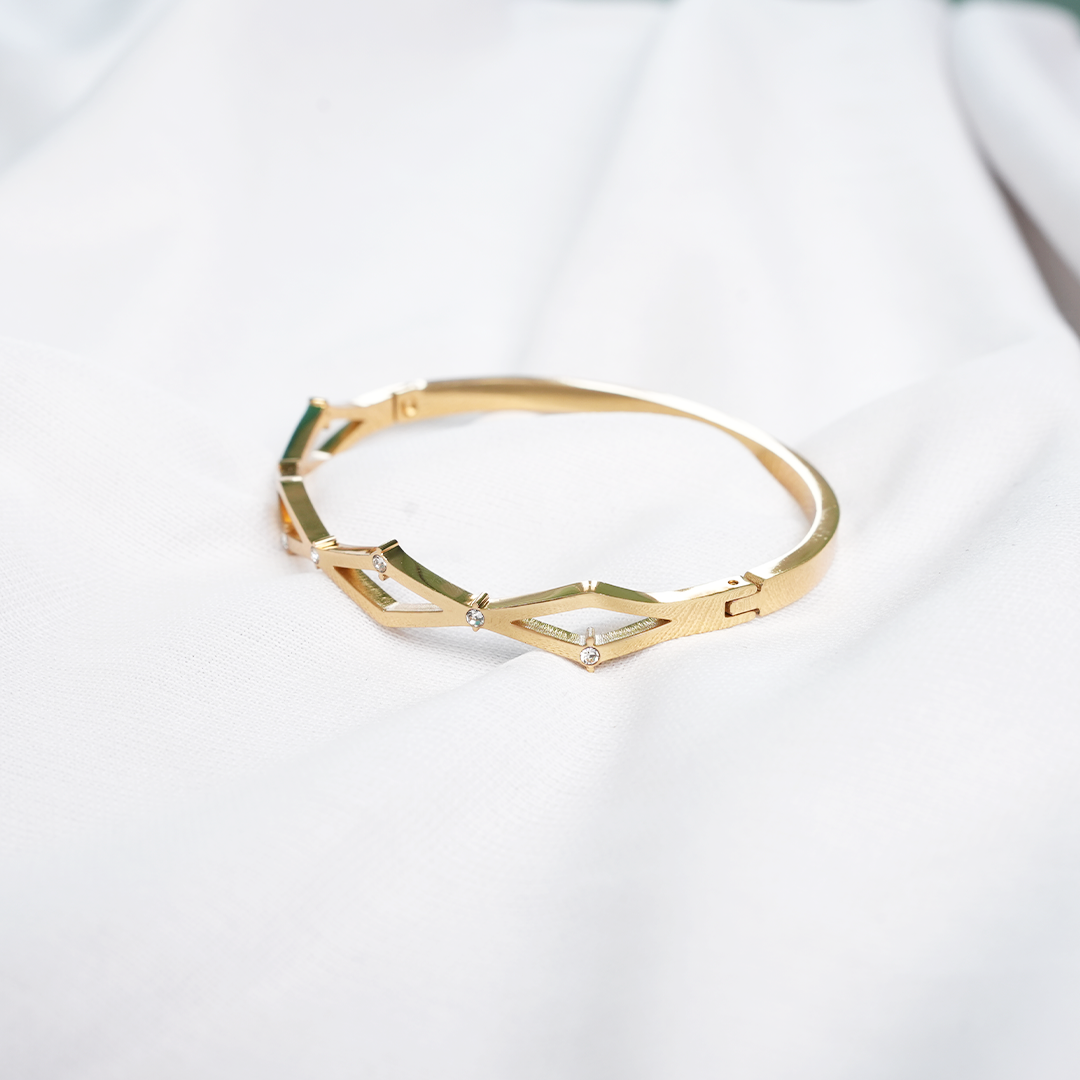 Crossline Crystal Cuff