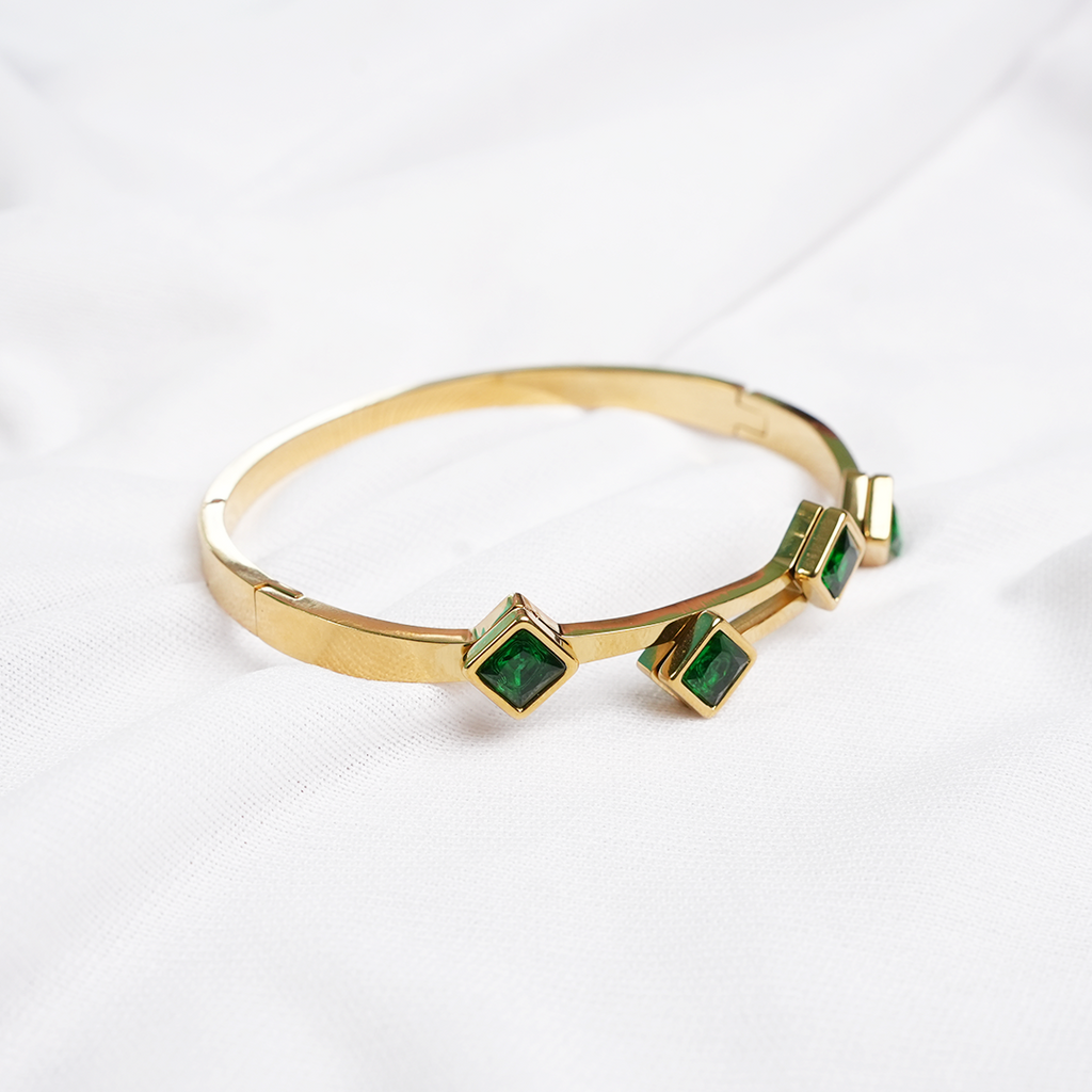 Emerald Quartet Cuff