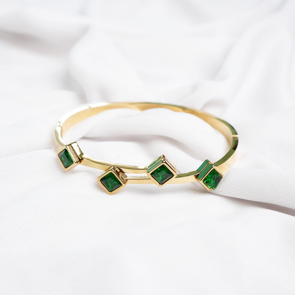 Emerald Quartet Cuff