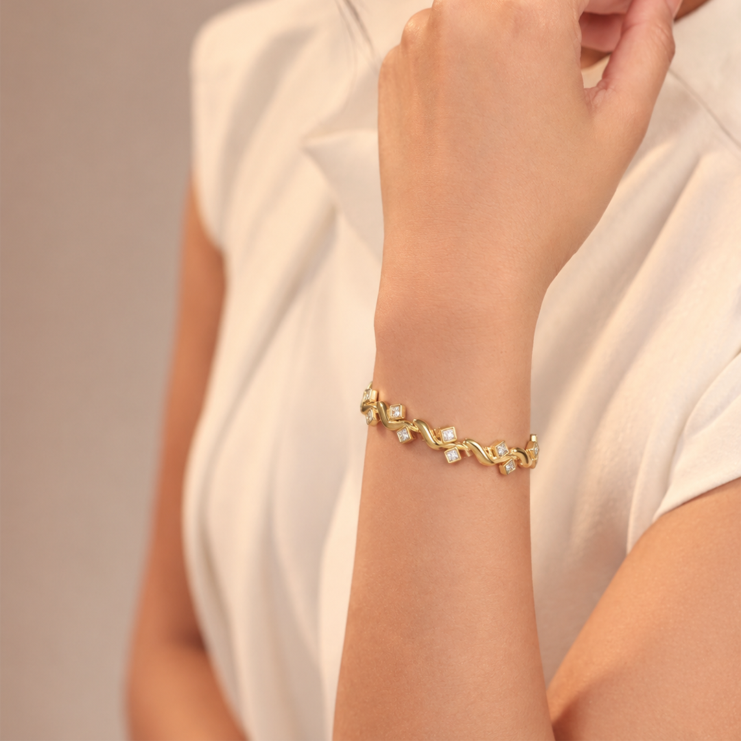 Crystal Arc Cuff