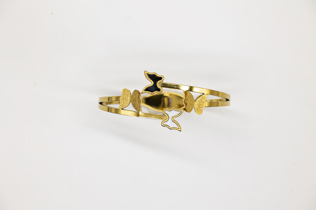 Black Butterfly Open Cuff