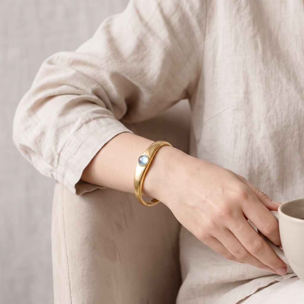 Azure Glow Cuff
