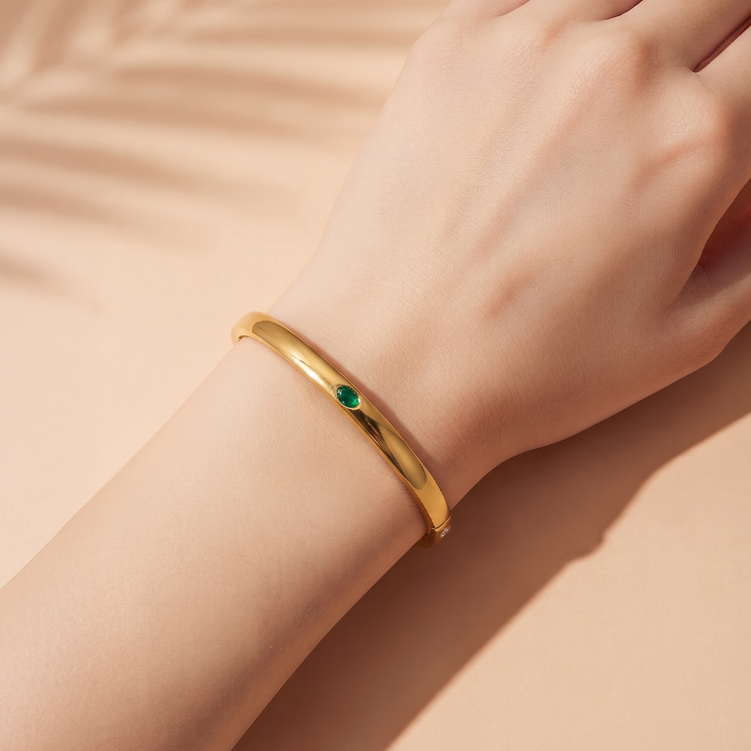 Emerald Touch Cuff