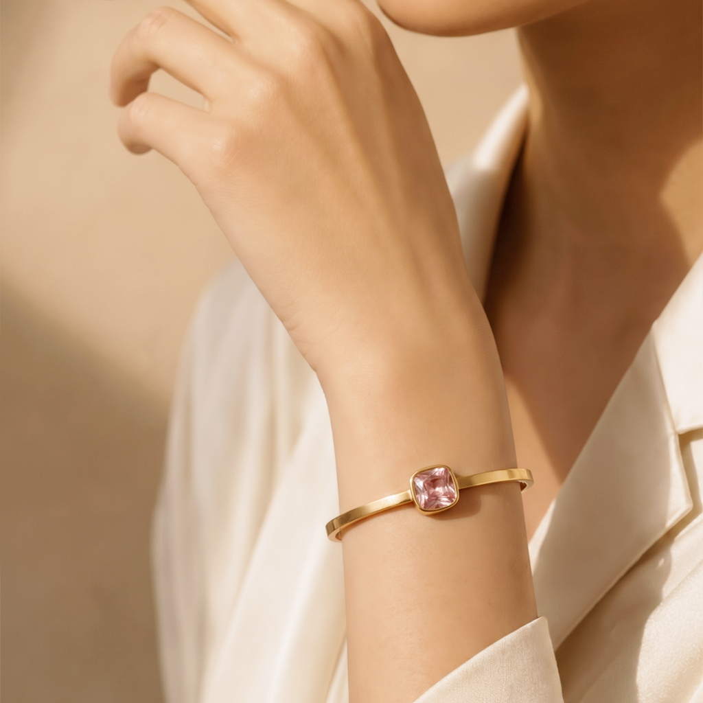 Rosé Curve Cuff