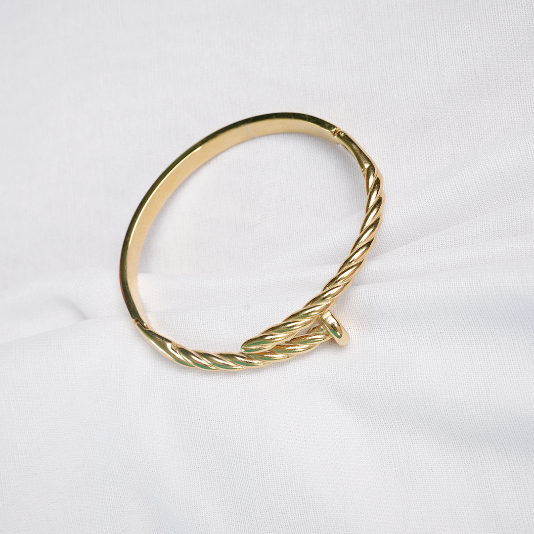 Twisted Nail Cuff Bracelet