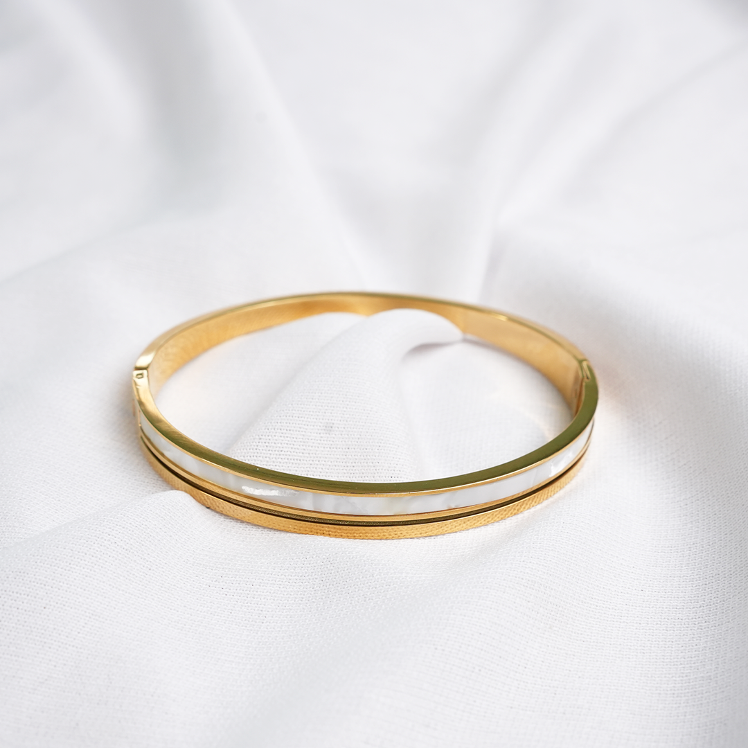 Ivory Enamel Cuff