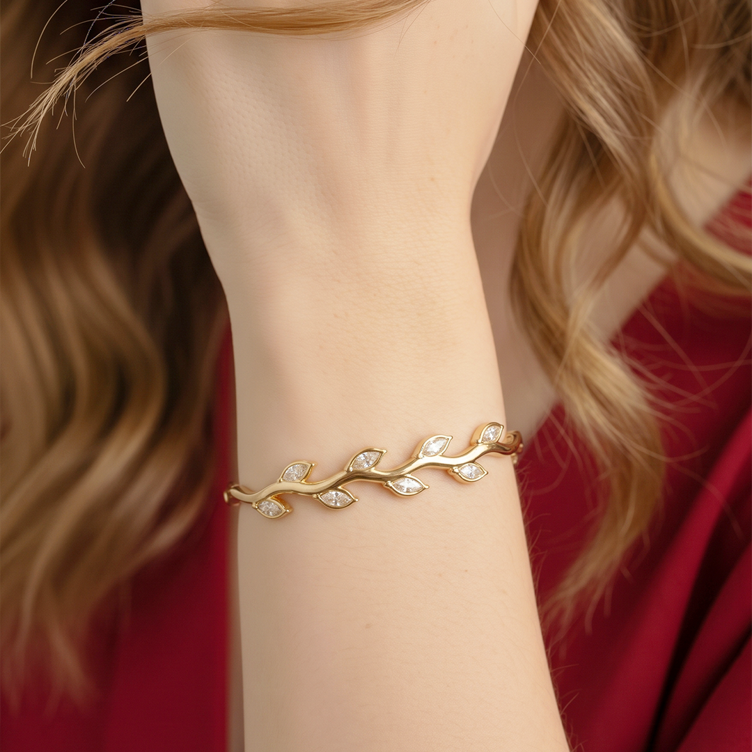 Ivory Leaf Cuff