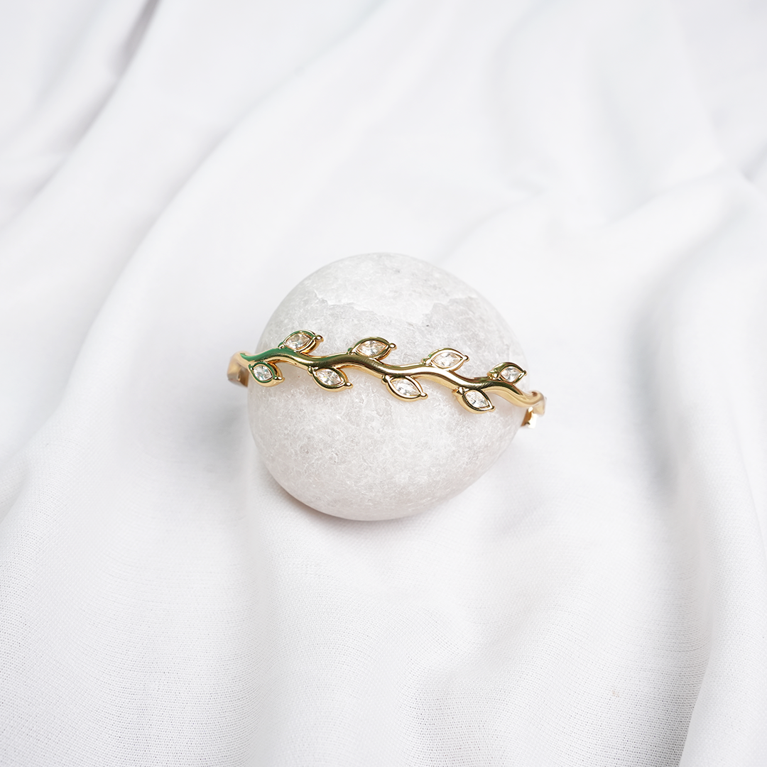 Ivory Leaf Cuff