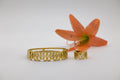 Golden Wave Open Cuff with Ring