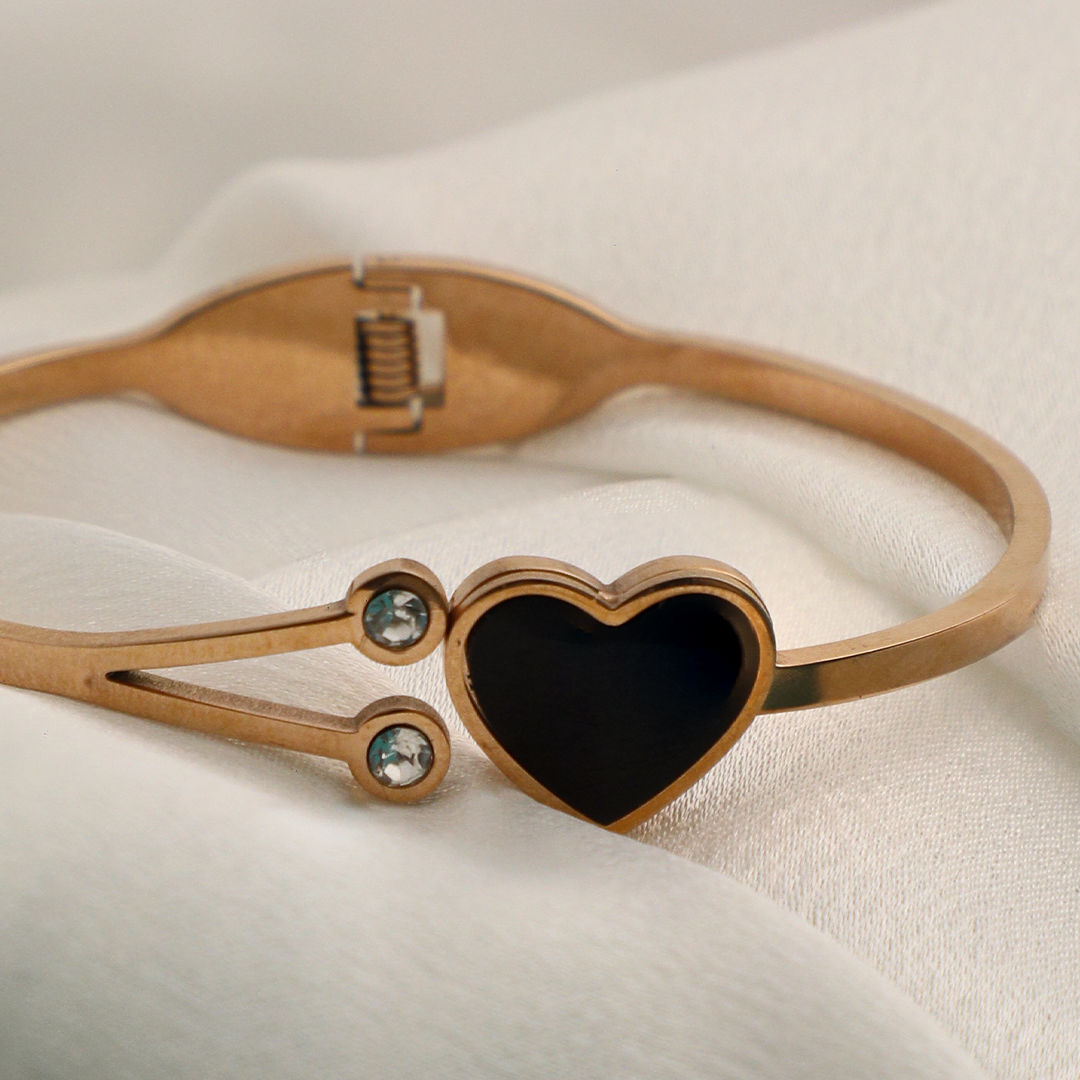 Midnight Heart Cuff