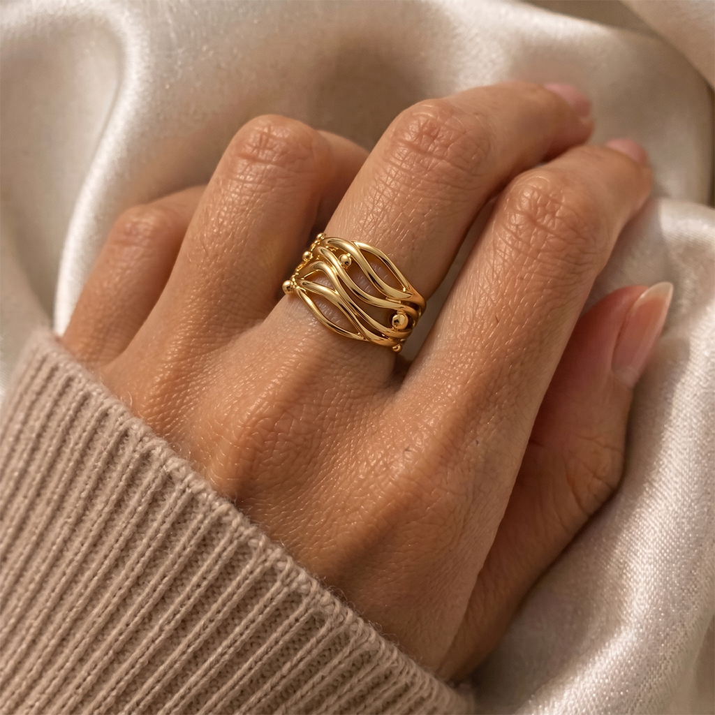 Ocean Metal Ring