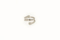 Twin Stone Ring Silver