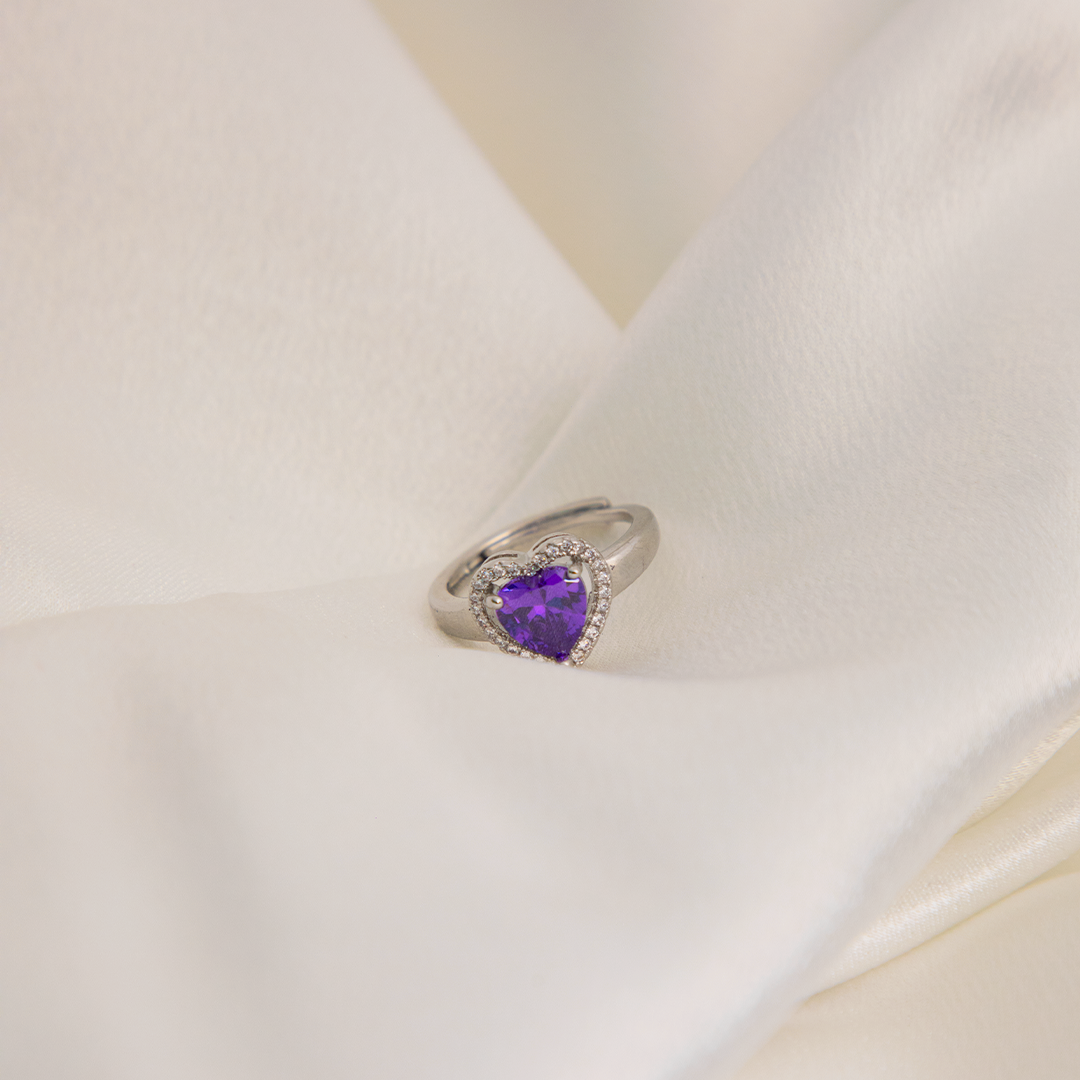 Violet Love Ring