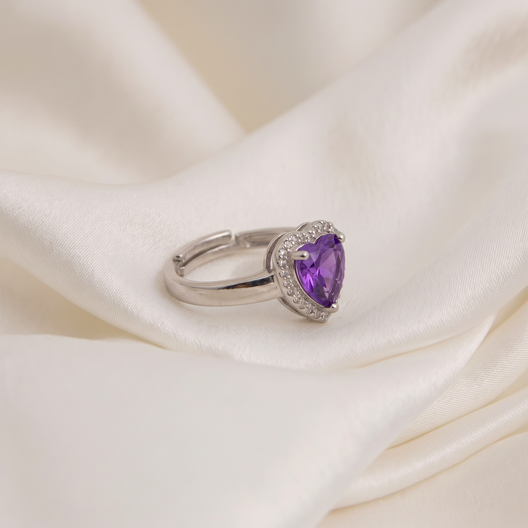 Violet Love Ring