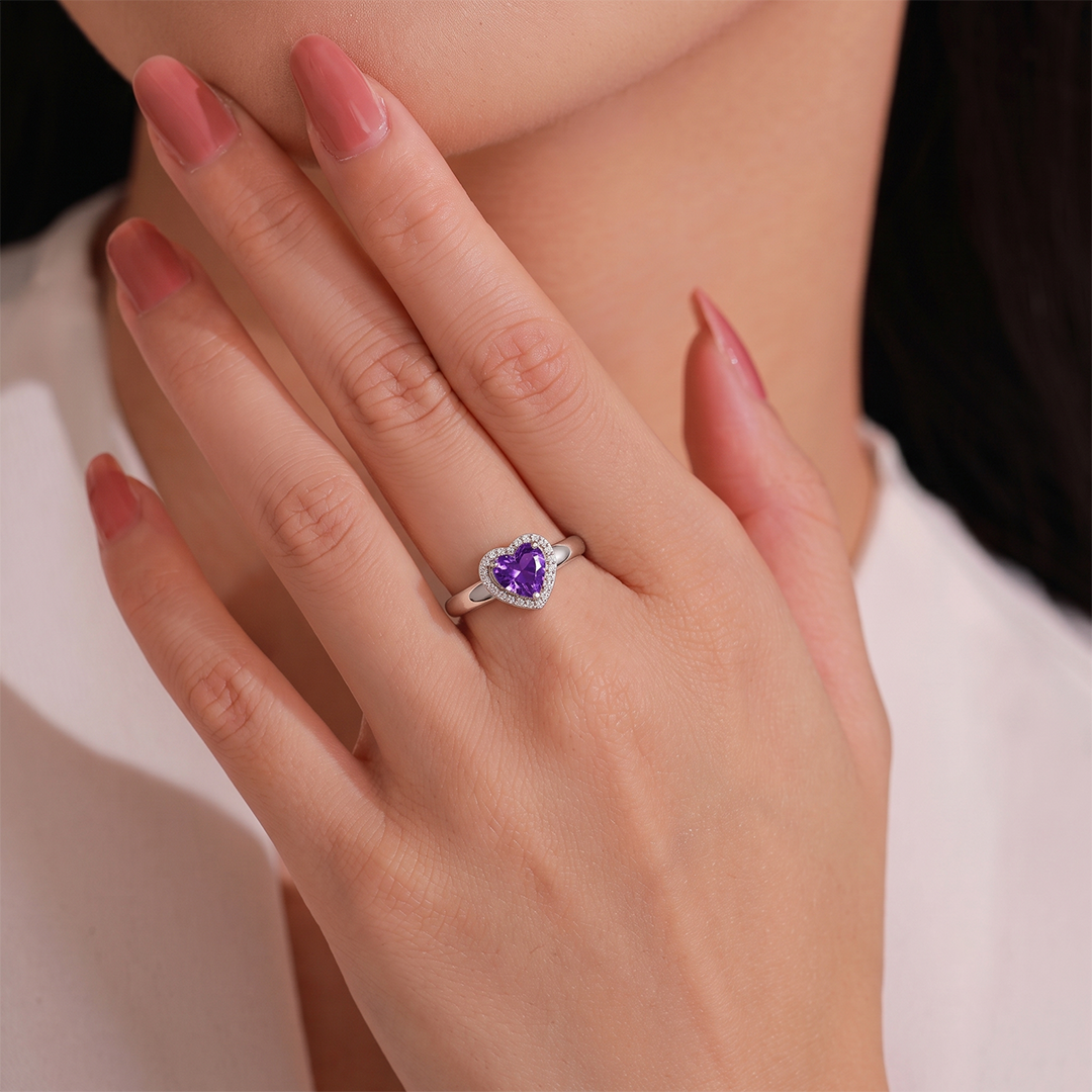 Violet Love Ring