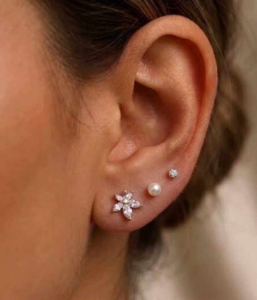 Daisy Pearl Earrings